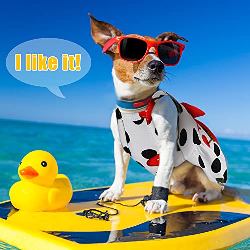 2 Pieces Small Dog Princess Dress Dog Bow-Knot Tutu Dress Cute Dog Sundress Dog Pet Apparel For Pet Puppy Dogs And Cats On Wedding Holiday New Year Spring Summer (White, Black,Cherry) #TOP4