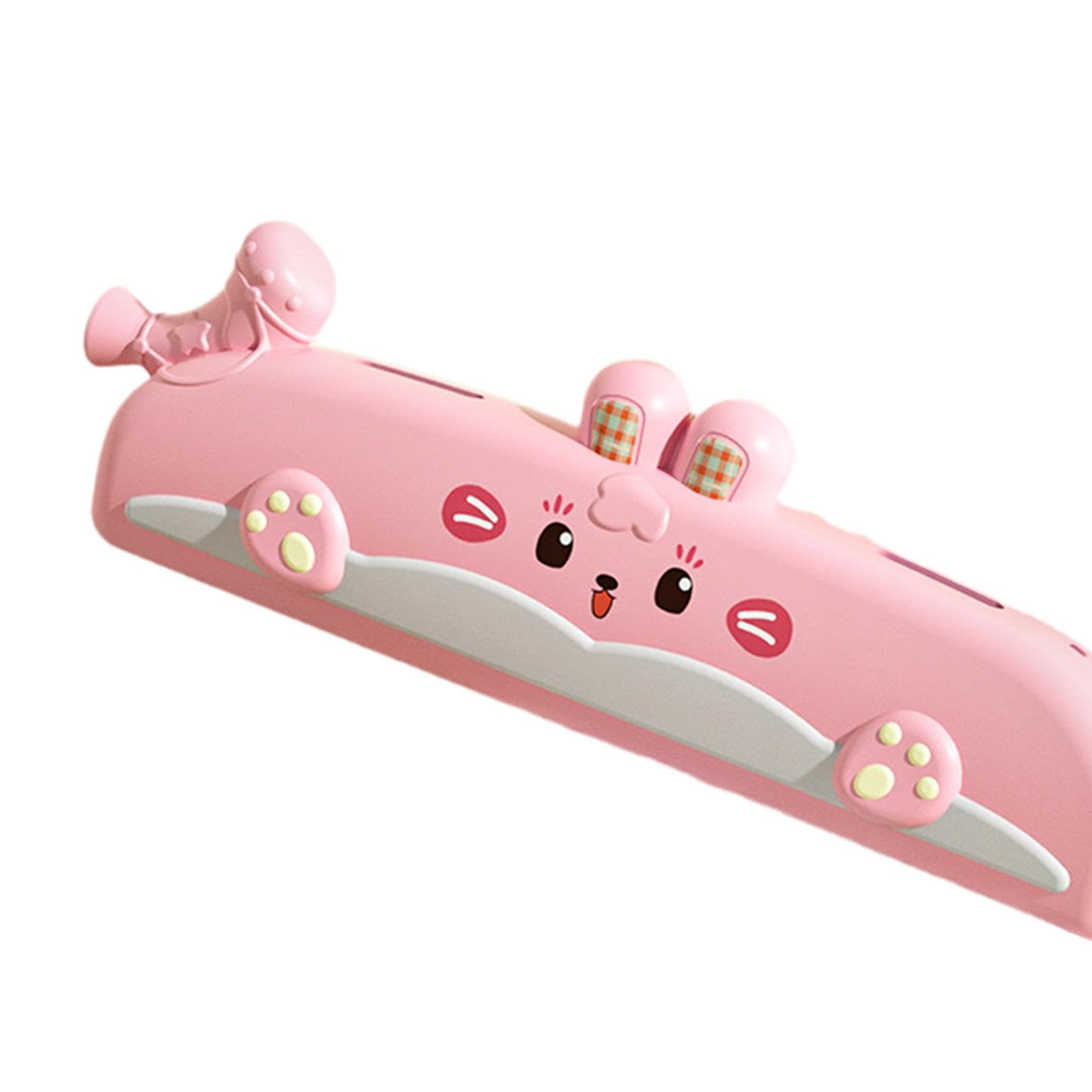 Gralara Harmonica 32 Trous, Instrument de Musique Jouet, Sifflet Compact, Trompette, Harmonica 3 En 1 pour Jeux, Activités, Scène, Salle de Classe, Rose