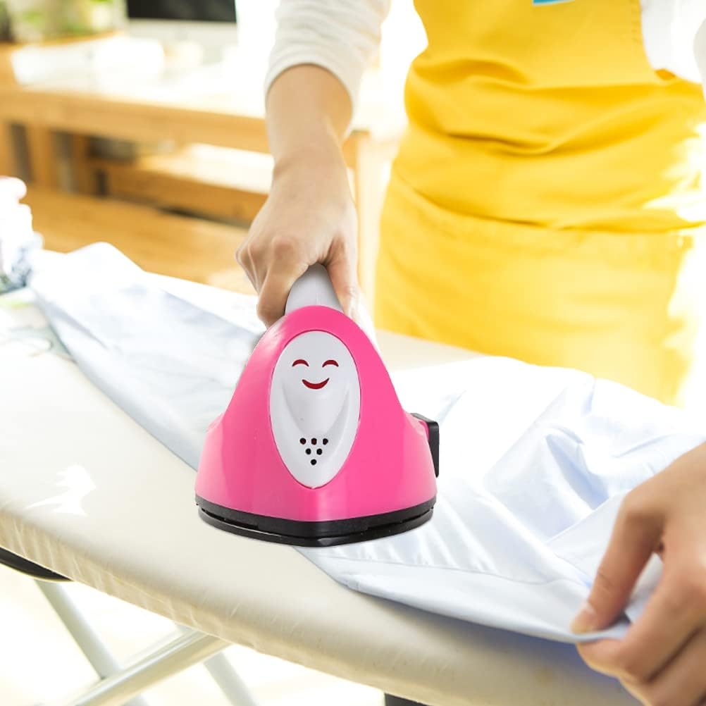 110V-220V Mini Steam Iron, Mini Electric Iron, Non-Stick Soleplate, Anti-Slip Handle, Rapid Heating, No Leakage, Cordless, Portable, Great for Travel Supplies Quick Ironing