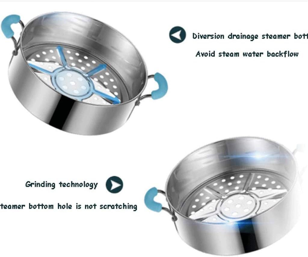 Electric Food Steamer, Vegetable Steamer Tiered Stackable Baskets With Timer, Diameter 29.3cm