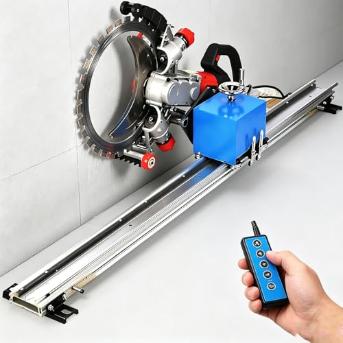 LXMydriasis Ring Concrete Cutter Saw Guide,Automatic Travel Function & Fixed Rail – Adjustable Cutting Depth and wall Mount, Ring Saw Cutting Guide,for Concrete Ceramic Tiles Walls Floors 2m
