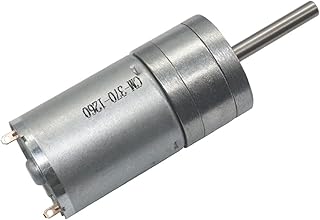 Reduction engine Dc Gear Motor, 25GA370, High Torque Electric Micromotor, Micro 12v Dc Motor, Long shaft of high torque gear reducer motor 25mm long axis rotating variable ( Color : 24V , Size : 60rpm