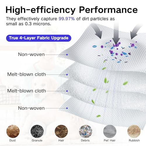Image of 18 Pack E25 Replacement Vacuum Bags Compatible with Eufy E25 Omni /E28 Omni /C28 Omni Clean Base Automatic Dirt Disposal Bags