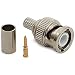 High Value Pure Copper Crimp on BNC Male RG59 Coax Connector, 10-Piece Ships from USA