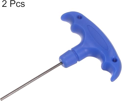 Miniatura 3 de 2 unids H2 T-Handle Llave hexagonal Llave 0.079 in S2 Acero T-Key Hexágono Interior Herramienta de reparación