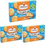 St Michel Tronche de Cake Moelleux au chocolat x6 en sachet individuel 175g (Lot de 3)
