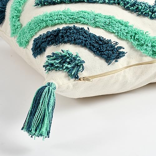 Image of Sofa Cushion Cover Cotton for Living Room Couch Soft Pillow Cover (16 inch x 16 inch, Green Diamound) Pack of 1