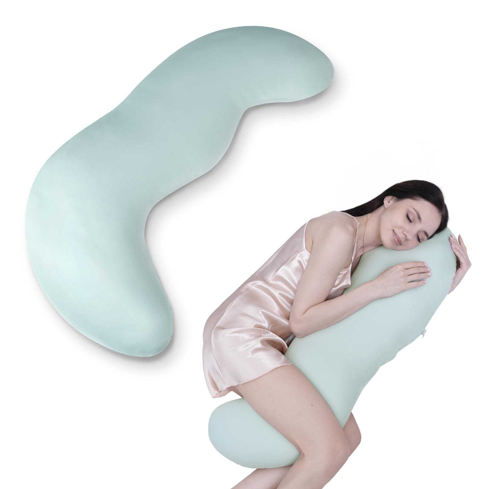 AiSleep Almohada Corporal, Acolchado Almohada Corporal, Almohada para Dormir de Lado, Almohada de Embarazo y Maternidad