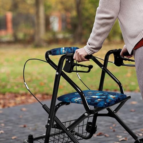 Image of Moon Butterfly Walkers Seat Covers Soft Adjustable Accessories for Rollator Walker Universal Walkers Seat Covers for Men