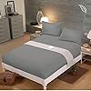 Shenaaya Fitted Sheet – Extra Deep Pocket 16 inch(40cm) with All-Around Elastic – Brushed Microfibre – Breathable, Anti…