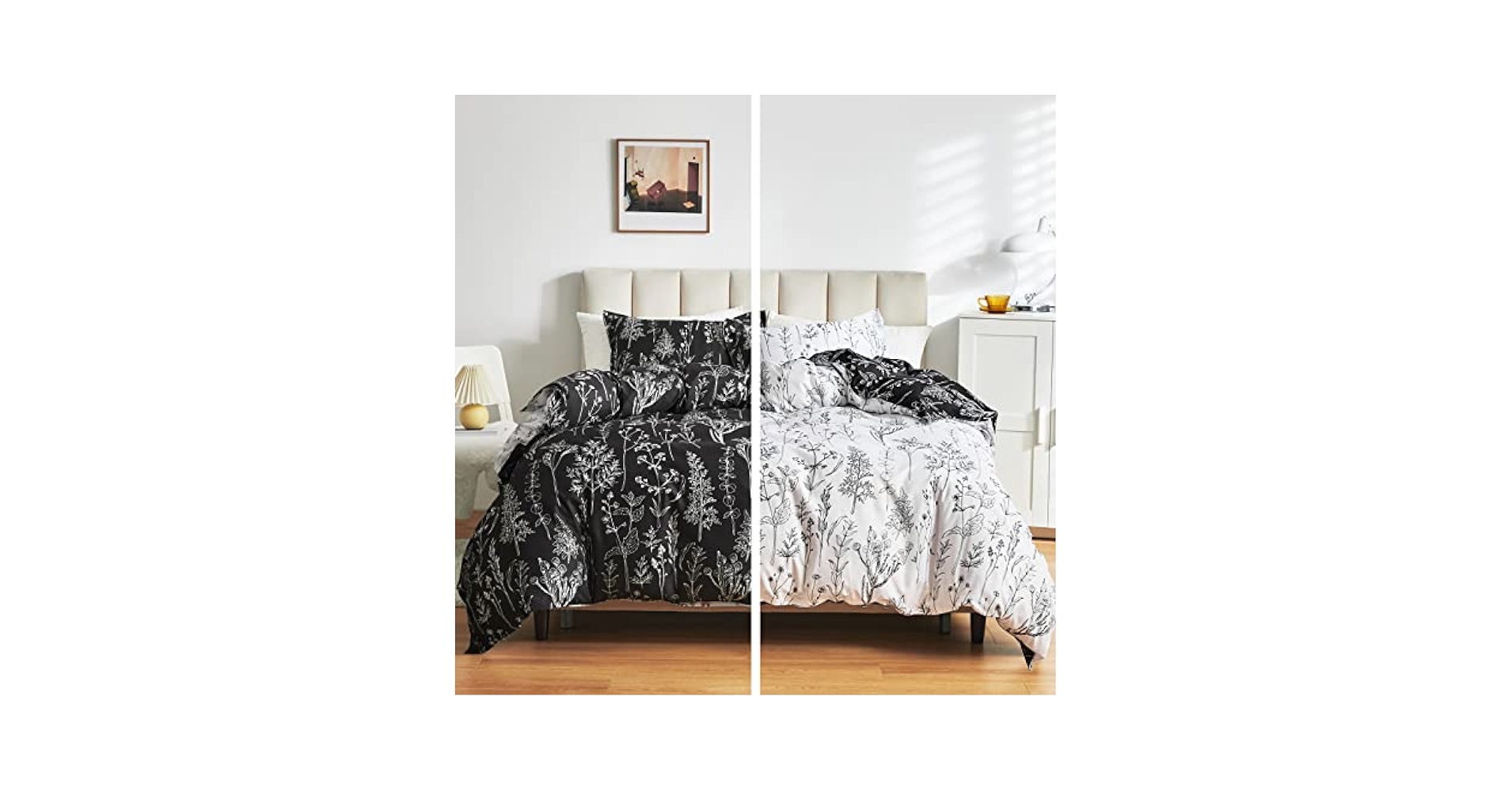 Amazon.com: Joyreap 7 Piece Bed in a Bag, Botanical Bedding