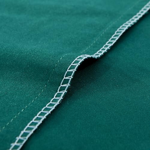 FLXXIE Microfiber Pillow Cases Standard Size, Soft Pillowcases with Envelope Closure, Wrinkle, Stain Resistant Pillow Covers, 20x26, Dark Green