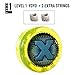 Yomega Power Brain XP yoyo - Professional yoyo with a Smart Switch which enables Players to Choose Between Auto-Return and Manual Styles of Play. + Extra 2 Strings & 3 Month Warranty (Blue)