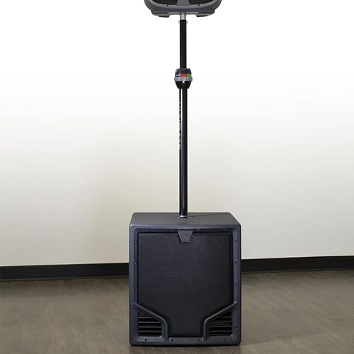 Miniatura 6 de ULTIMATE SUPPORT SP90B Satélite Tele-Lock Altavoz Poste con conexión roscada M20 y adaptador de subwoofer estándar Negro