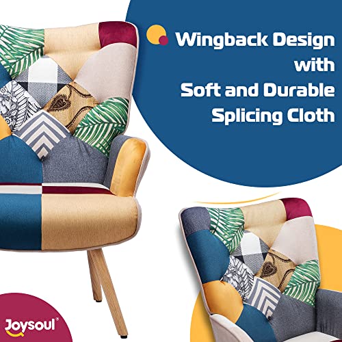 Joysoul-Living-Room-Accent-Chair-Modern-High-Back-Arm-Chair-Colorful-Plaid-Bohemian-Style-Chairs-for-Bedroom-Waiting-Room Joysoul Living Room Accent Chair Modern High Back Arm Chair Colorful Plaid Bohemian Style Chairs for Bedroom Waiting Room