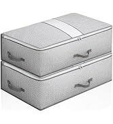 2 Contenitori per Armadio con Cerniera, Organizer Sotto Letto Porta Vestiti, Cambio Stagione, 20x40x30 cm, Relaxdays | Leroy Merlin