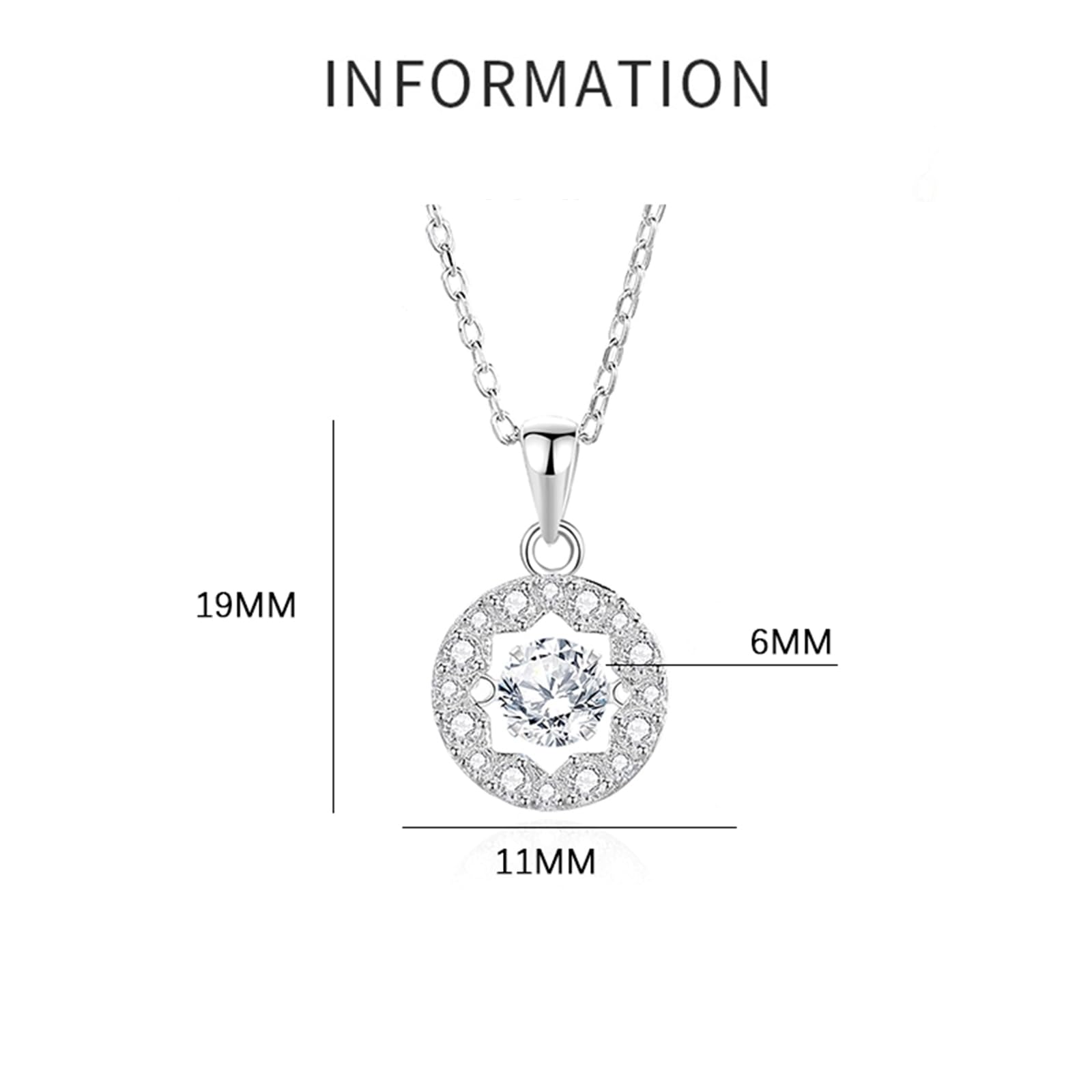 Collares dorados para mujer, collar de boda con estrella geométrica de halo flotante para mujer, moissanita