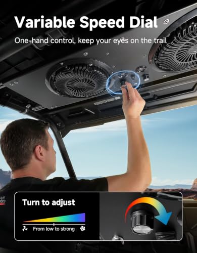 Image of KEMIMOTO UTV Fan Compatible with Polaris Ranger, RZR XP 1000 2024+,Defender