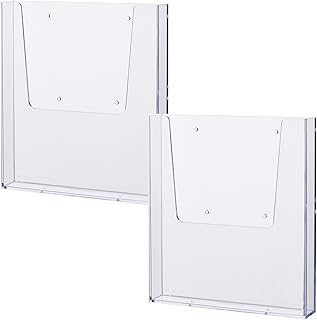 helit H2350202-2 Suporte de folhetos de parede "the help wall" DIN A4, 2 peças, transparente