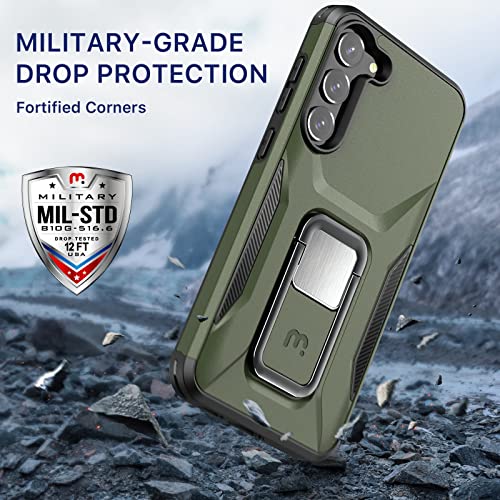 Mybat Pro Stealth Series Phone Case For Galaxy S23 Plus Case With Stand 6.6",Support Magnetic Car Mount, Heavy Duty Military Grade Drop Protective Rugged Bumper Armor Covers(Army Green) #TOP4