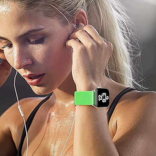 15 Pack Soft Nylon Stretchy Band Compatible with Apple Watch 38mm 40mm 41mm 42mm 44mm 45mm 49mm Women Men,Elastic Adjustable Replacement Sport Strap for iWatch Series Ultra/SE/8/7/6/5/4/3//2/1 (38 40 - image 5
