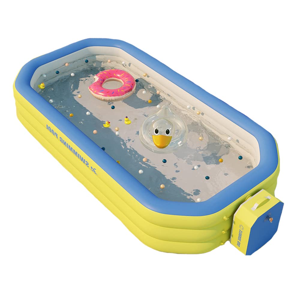 Amazon | エアープール 自動膨脹 大型プール 子供用プール ビニール 