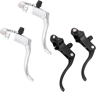 POPETPOP Juego de 2 Pares de Palancas de Freno de Bicicleta de Aleación de Aluminio Manija de Freno de Bicicleta Accesorios Negros para Carretera