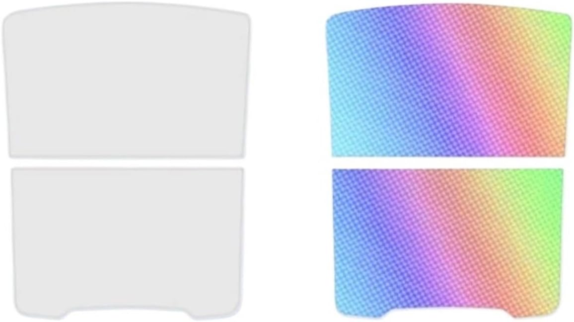 Fit for Tesla Model Y/3/S 2021-2025 Ice Crystal Sunshade Roof Split Sunscreen Model Y Juniper Sunroof Colorful Shade Net Car sunroof Shade(Y Juniper Beige)