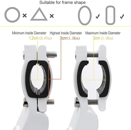 Vista 23 de Soporte ajustable de aleación de aluminio para bicicleta, negro, bicicleta de 24 "-28" Negro ajustable para bicicleta de 24"-28