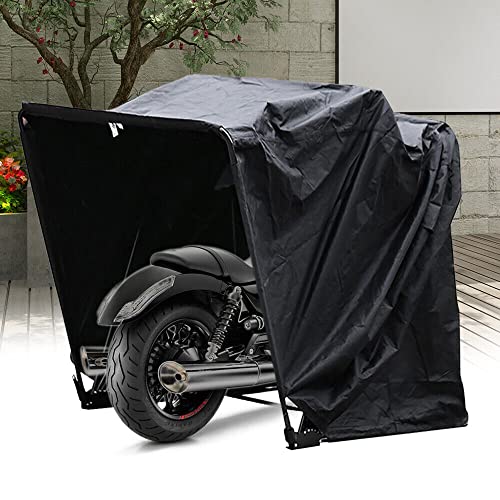 Motorrad Zelt Motorrad Garage Faltgarage Quad Garage Heavy Duty Motorradabdeckung 600D Polyester Oxford Gewebe Schutzplane mit Tasche