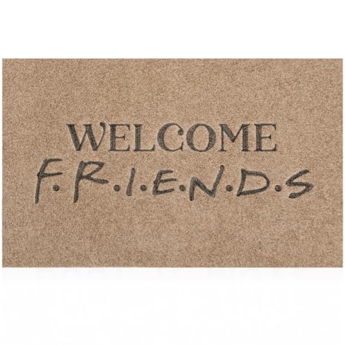 Lzuso Funny Friends Welcome Mats Front Doormats Inside Outside Entryway Mat Non Slip Durable Inside Outside Entryway Mats Durable Resist Dirt Farmhouse Doormat for Home High Traffic Area 60L x 90W cm