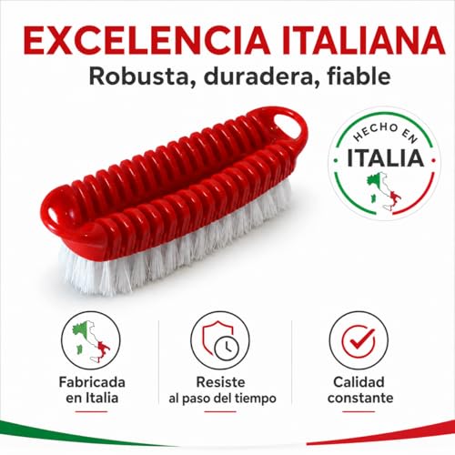 Miniatura 4 de Today - Cepillo Para La Colada Con Mango Perforado Y Cerdas Rígidas - Ideal Para Lavado A Mano, Pretratamiento Y Eliminación De Manchas - Fabricado En Italia