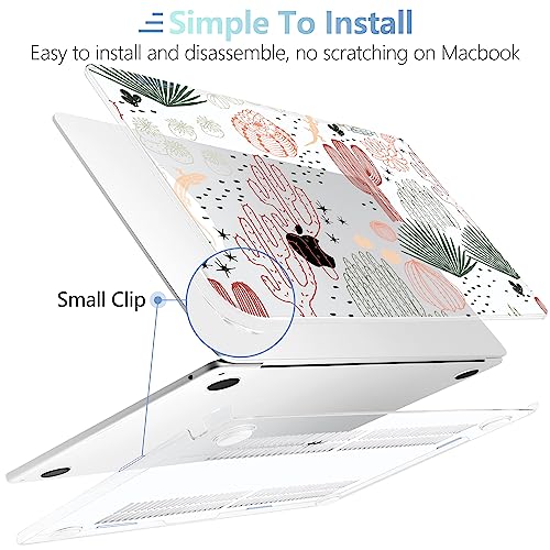 Image of MEEgoodo for M5 /M4 /M3 /M2 MacBook Air 15 inch Case 2026 2025 2024 2023, Case Fit Model (A3448 /A3241 /A3114 /A2941) for MacBook Air 15.3 inch, Cacti