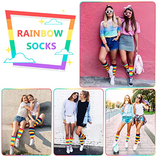 Junely 2 Pairs Leg Warmers for Women 80s Ribbed Knit Leg Warmer Pack for Ballet Dance Figure Skating Yoga Party Neon2