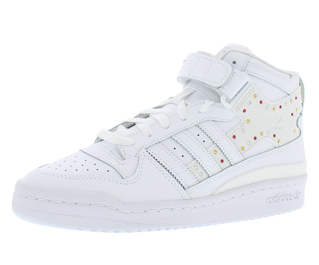 adidas Originals Women's Forum Mid Sneaker, Footwear White/Footwear  White/Core Black-white, 8.5 : Amazon.ca: Clothing, Shoes & Accessories