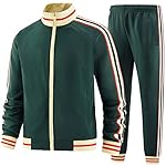 Men Track Suits Sets Long Sleeve Full-zip Sweatsuit Active Jackets and Pants 2 Piece Outfits - Image 2