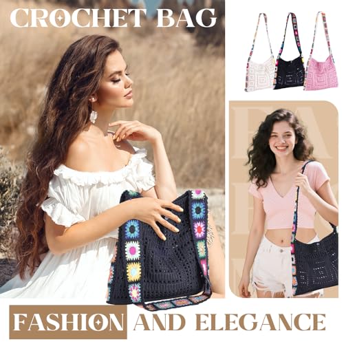 Bolso tote de crochet para playa y vacaciones miniatura 6