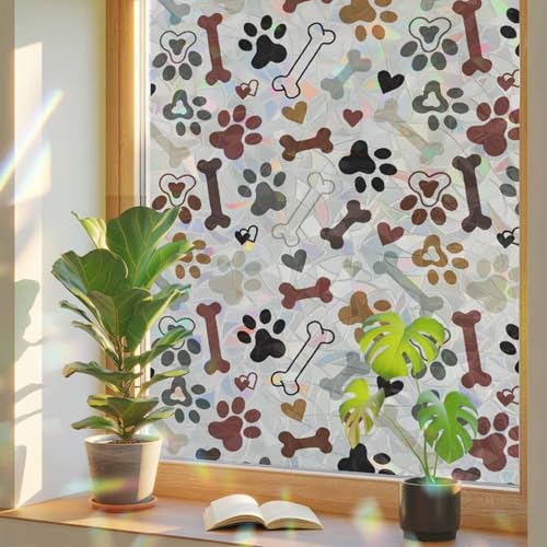 Film Decorativo para Ventana con Diseño Arcoíris 45x200 cm miniatura 1