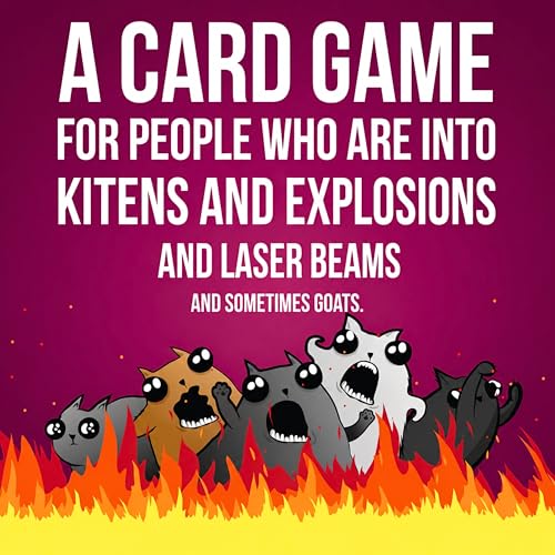 Image of Tickles Explodign Kitens Party, Family and Adult Card Game (Ages: 7 Year & Up; Players: 2-10)