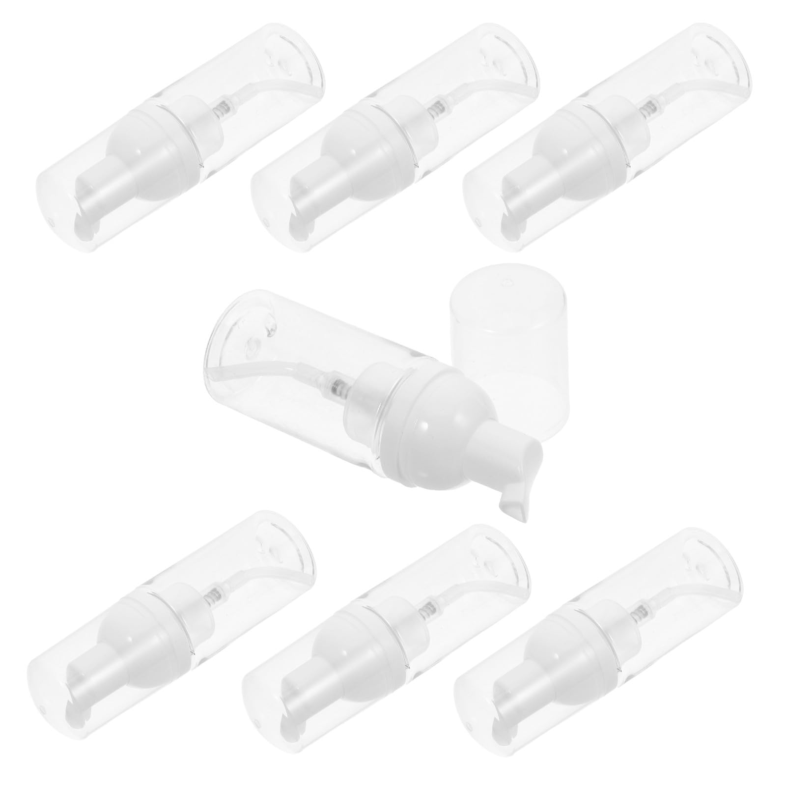 Flacons pompe moussants VOSAREA en plastique élégant pour cosmétiques de voyage | Lot de 20