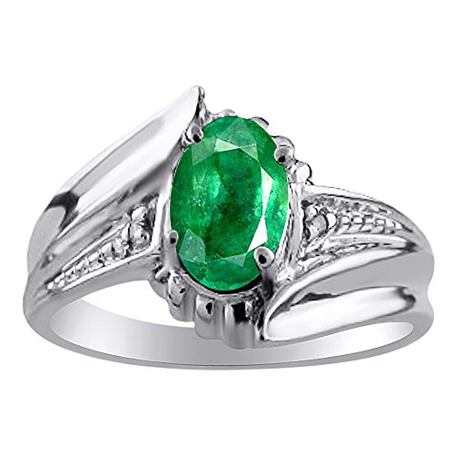 Bague argent vert émeraude de haute joaillerie et diamants scintillants