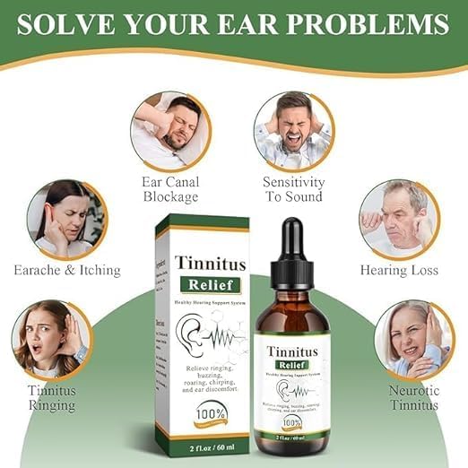 Buy Tinnitus Relief Drops 60ml | Herbal Ear Oil for Ringing, Buzzing & Ear  Discomfort | Natural Formula for Hearing Support | Helps Improve Sound  Clarity & Reduce Roaring (2) Online at