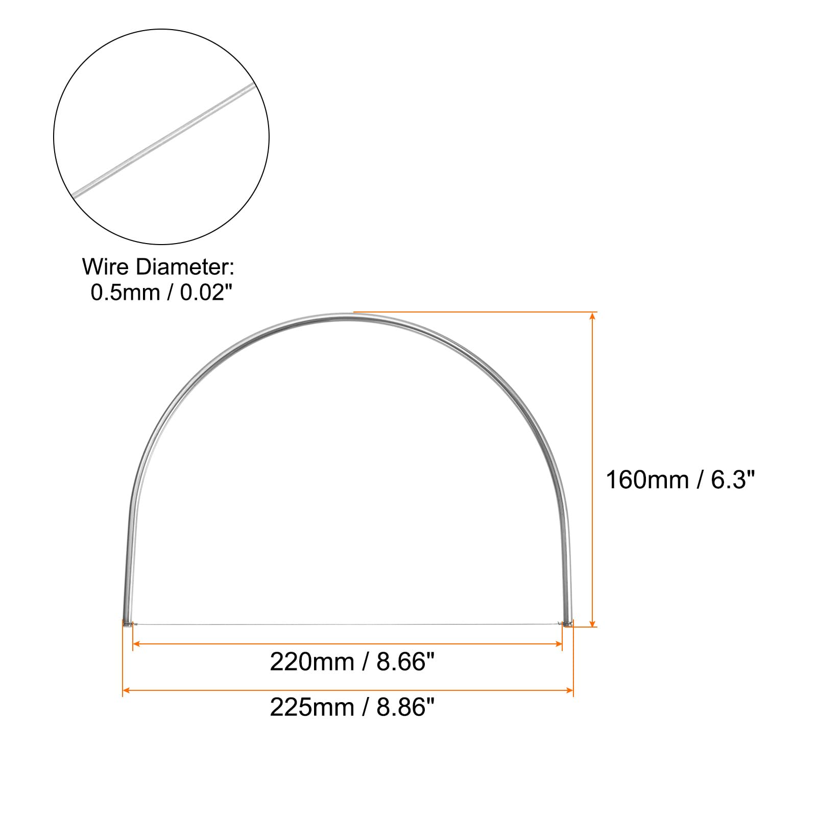 HARFINGTON Clay Mud Cutting Wire, Wire Clay Cutter Cutting Pottery Tools Artist Tool for Pottery Ceramic Sculpting Tools 6.3X 8.86 Inch