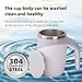 Automatic Stirring Coffee Mug, Rechargeable Automatic Stirring Coffee Mug, Electric Fun Automatic Stirring Mug, Stainless Steel Travel Coffee Mug for Office Use (White)