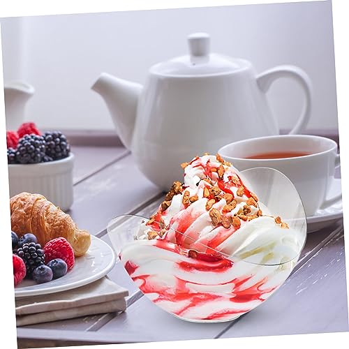 Healvian 25 Pçs Copo De Creme Recipiente De Creme Recipientes De Cupcake Sobremesas Copos Com Tampas