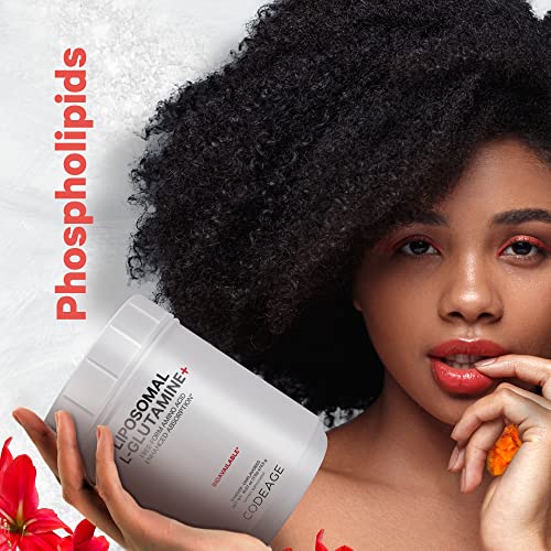 Codeage L-Glutamine Powder 5000Mg Glutamine Supplement, Free-Form Amino Acid, Liposomal Delivery For Absorption, 3-Month Supply, Vegan & Non-Gmo, Gut Health, Performance, And Muscles Support, 16.67 Oz #TOP6