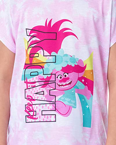 Intimo Dreamworks Trolls Girls' Poppy Happy Sleep Pajama Set Shorts Crewneck (6/6X) Multicolored #TOP2