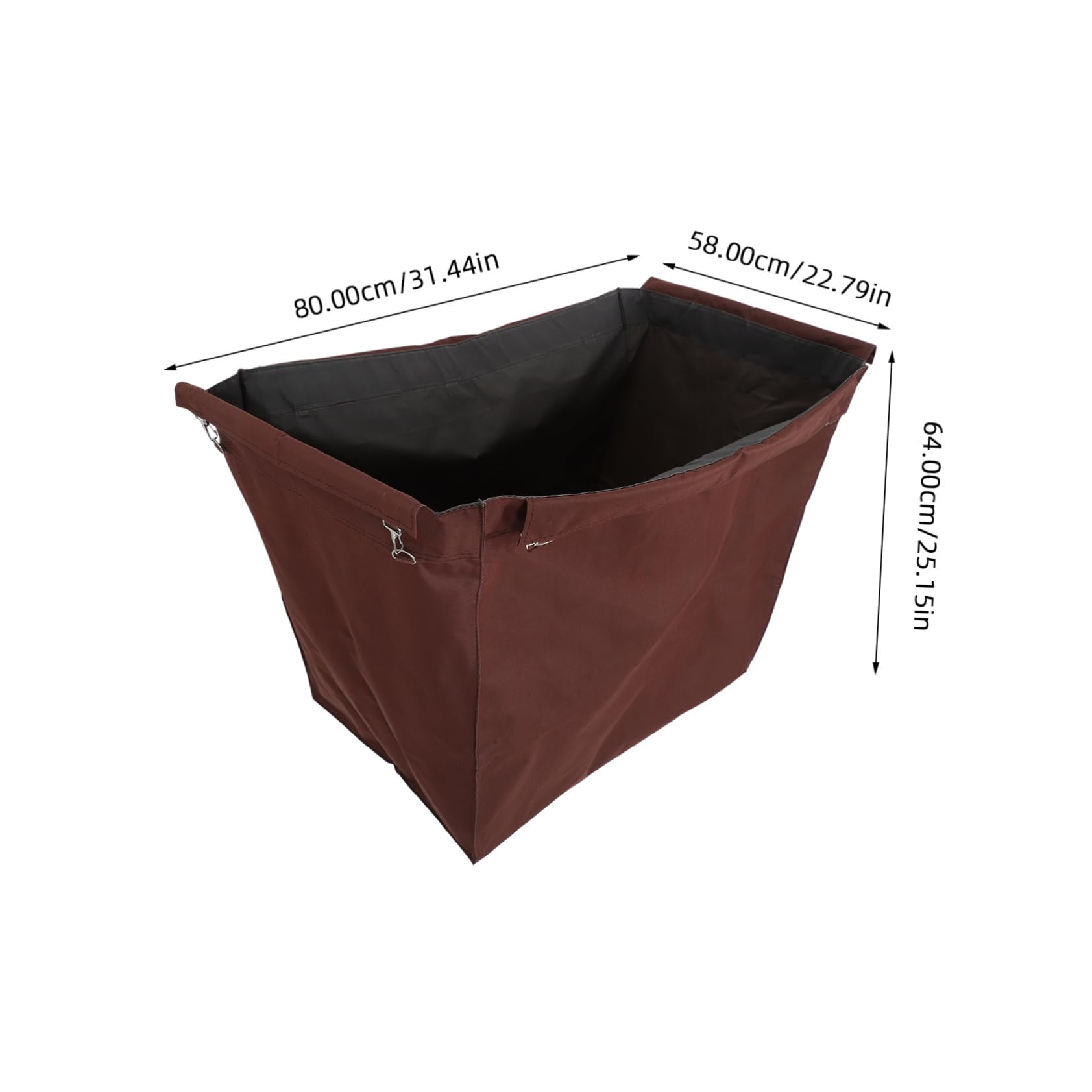 MUCKLILY Removable Oxford Cloth Laundry Cart Replacement Bag for Housekeeping and Hotel Storage Cleaning Organizer for Efficient Laundry Management