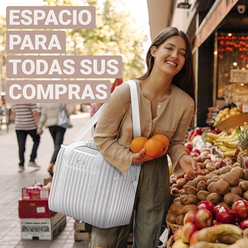 Bolsa isotérmica para comida y bebida HOEL ideal como bolsa de almuerzo 3