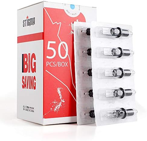 Stigma #12(5RL) Standard Disposable Tattoo Needle Cartridges with Membrane Safety Cartridges for Tattoo Artists Round Liner 50Pcs Super Value Pack EN05-50-1205RL — view 6